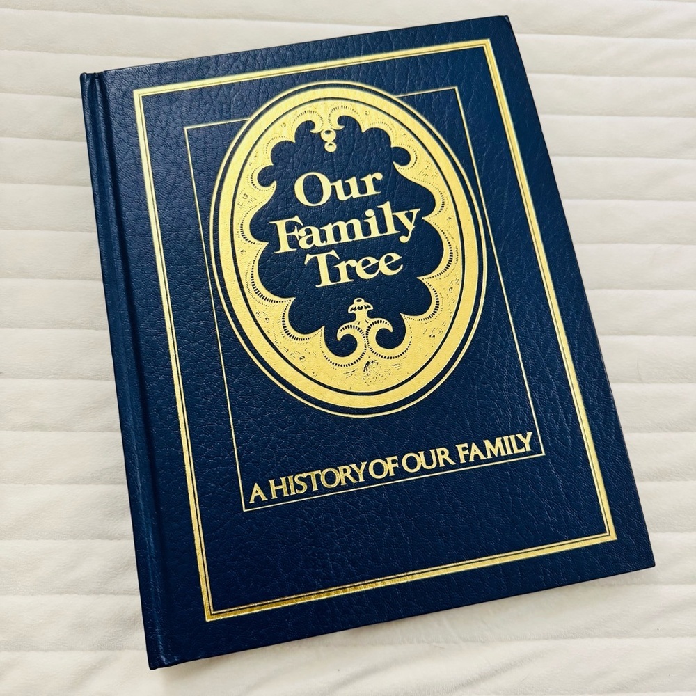 Vintage “Our Family Tree: A History of Our Family” Hardcover Book